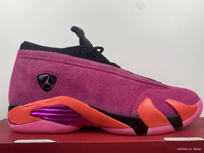 Cheap DH4121-600 Jordan 14 Pink Retro Low Shocking (W) 0810